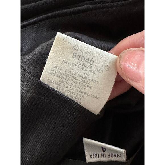 Vintage Jessica Mcclintock Black White Strapless Gunne  Sax Gown Dress Size 4 - Picture 6 of 10